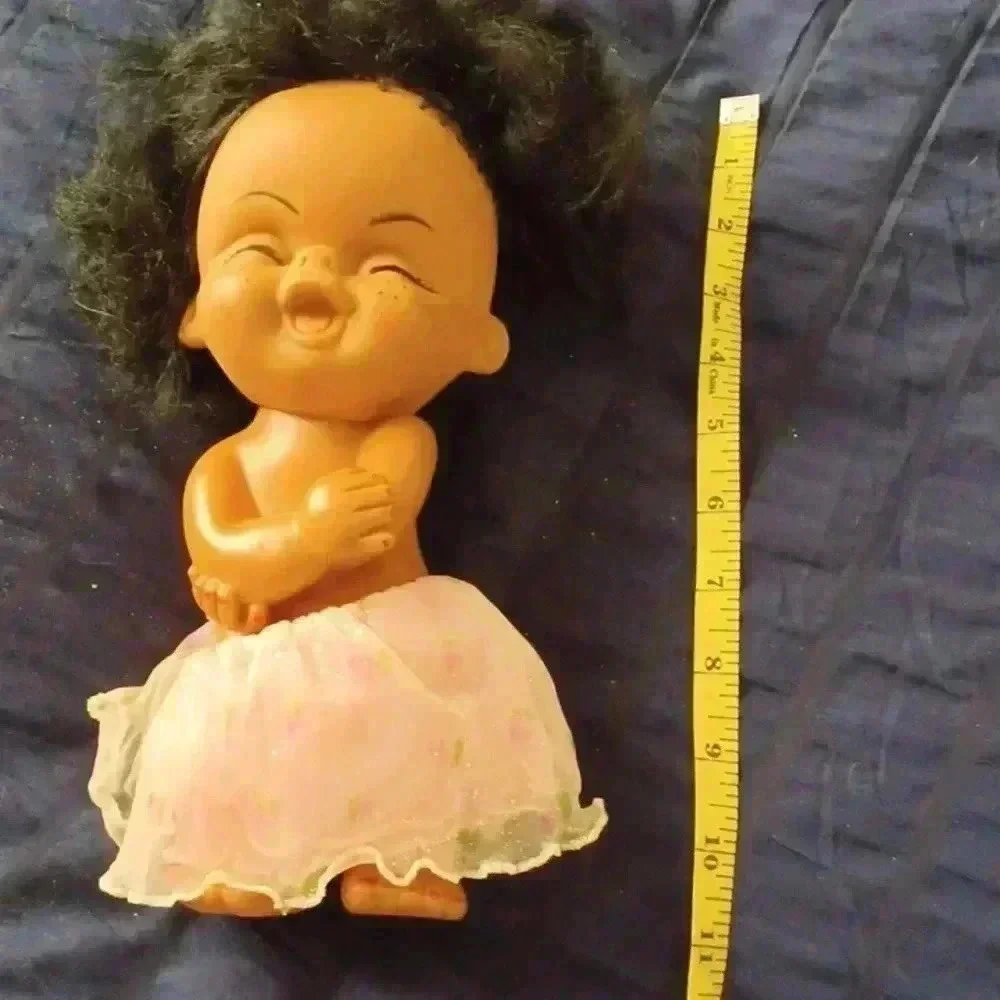 Vintage Rubber Doll Hula Hawaiian Tan Doll